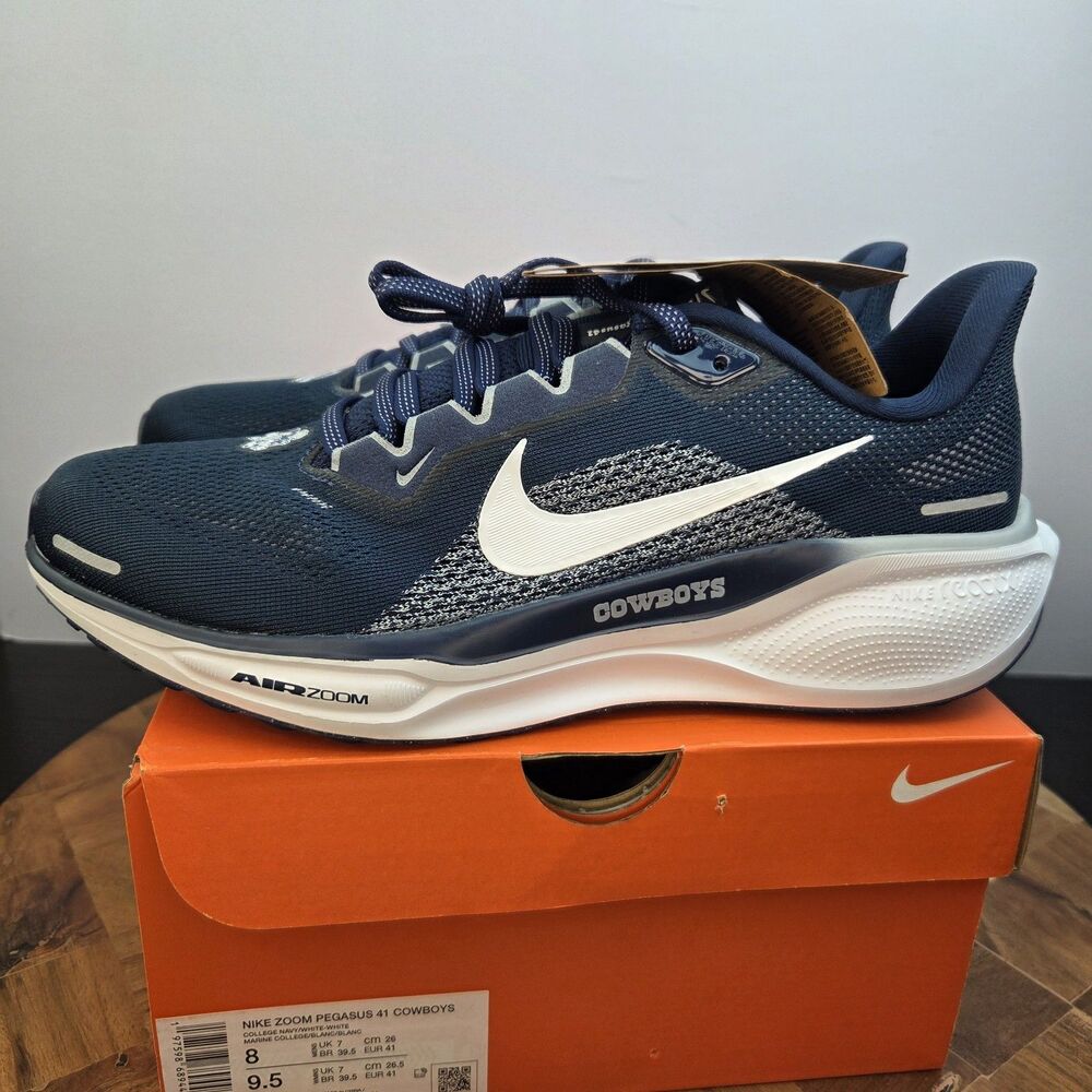 Nike Zoom Pegasus 41 ‘Dallas Cowboys’ Navy White FZ5081-400 Men Size 8/Women 9.5